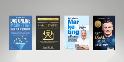 Teste Quentn jetzt und erhalte 4 Bücher von Marketing-Experten GRATIS