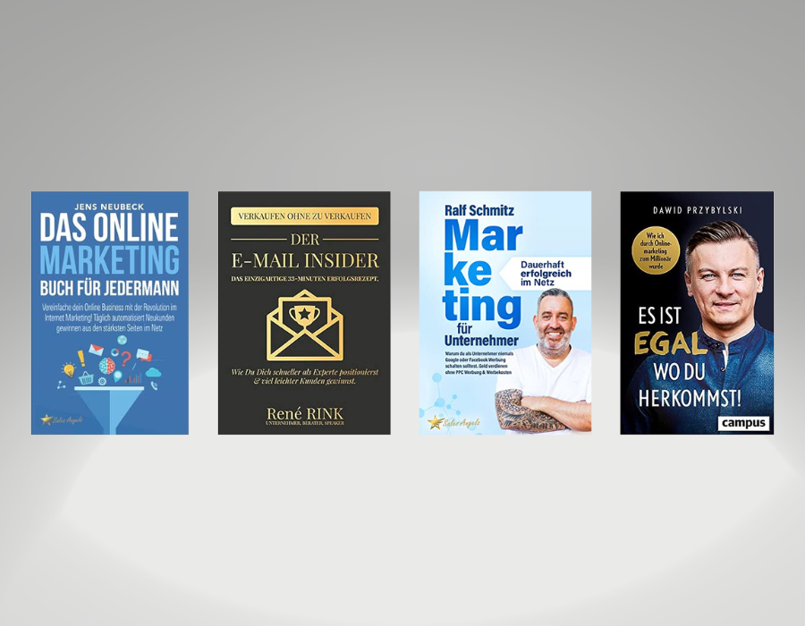 Teste Quentn jetzt und erhalte 4 Bücher von Marketing-Experten GRATIS